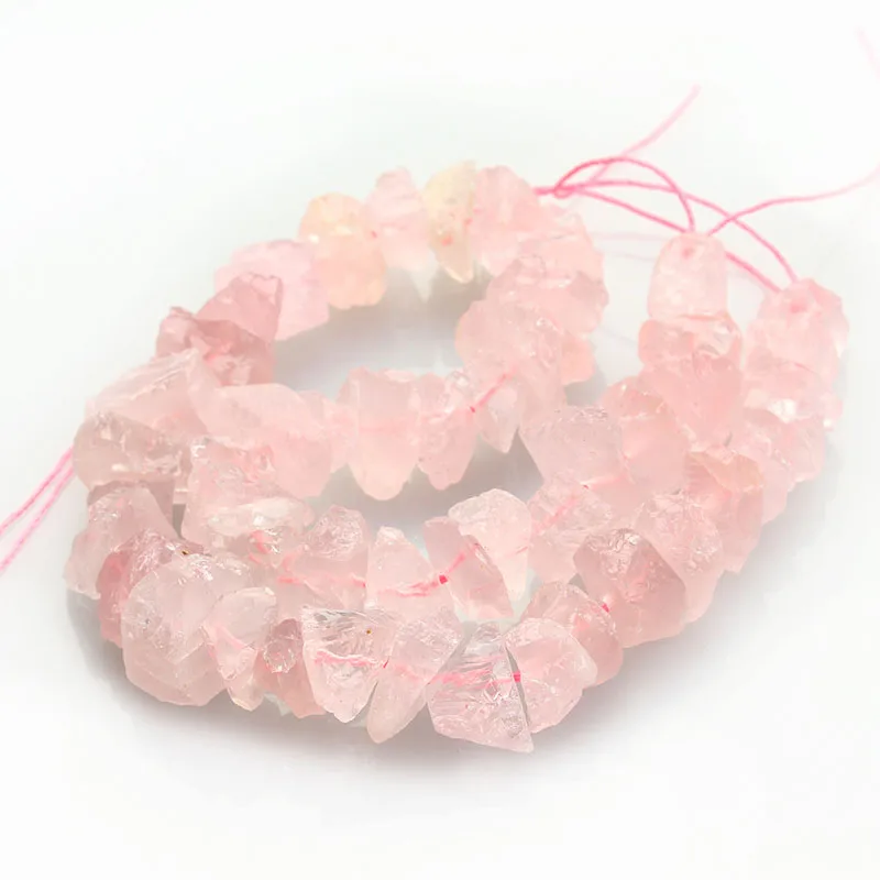 

1 strand/pack 14-18mm Pink Irregular Natural Stone Beads Bracelets for Women Crystal Loose Beads for Jewelry Making F2982