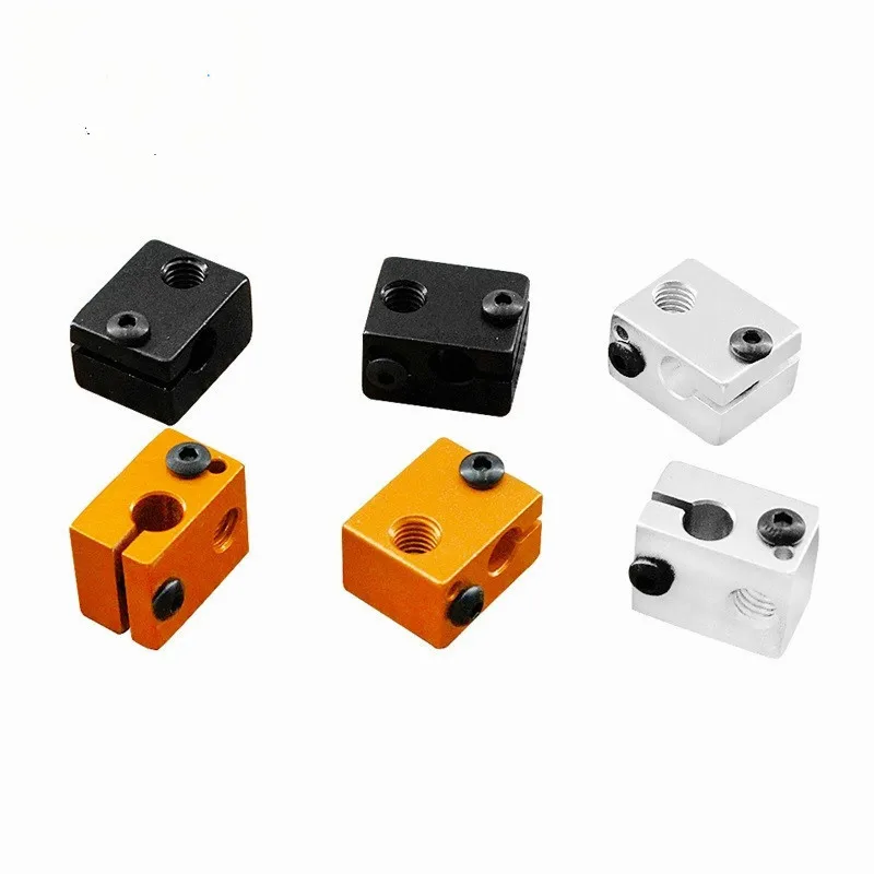 

3D Printer Accessories E3D V6 Heating Aluminum block Extrusion Kit Special heating aluminum block sand blasting oxidation
