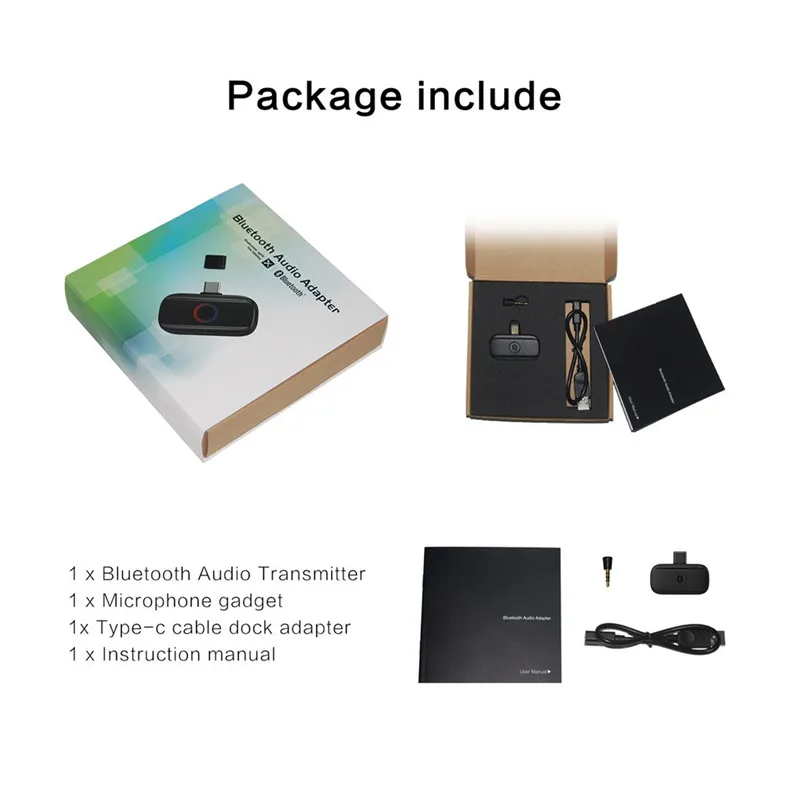 Bluetooth Audio Type-c Transmitter Support For PS4 For SWITCH For PC Host Use RCM Loader ONE Injector 40MAY314