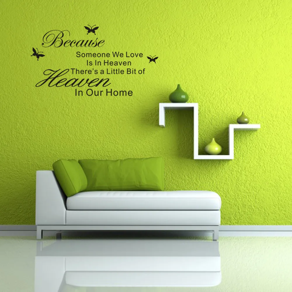 Warm Home Decor Wall sticker Living Room DIY Black Wall Art Decals