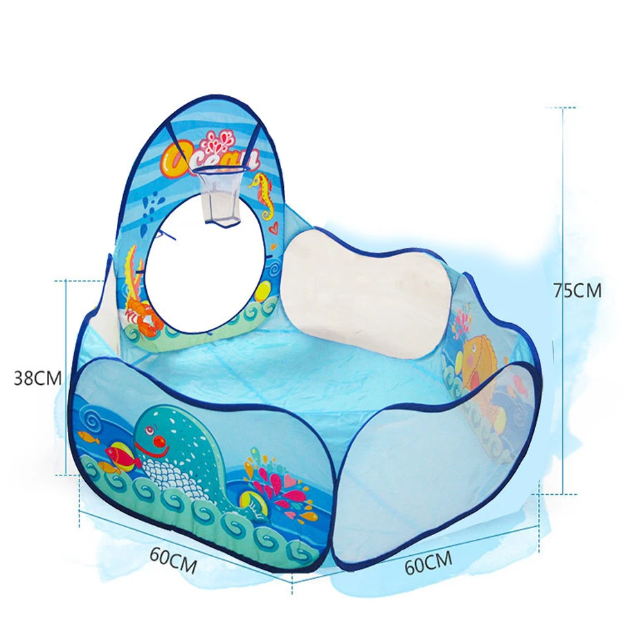 Игрушечный тоннель палатка океан серии мультфильм Большой Космический шар ямы портативный складной бассейн сумка для занятий спортом на открытом воздухе обучающая игрушка