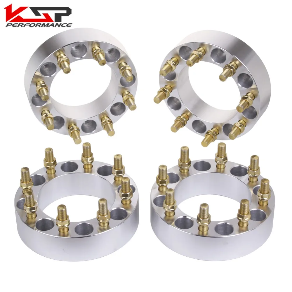 KSP 4 Pcs 2'' 50mm Thickness Wheel Spacers 8 Lug 8x6.5 To 8x6.5 (165.1