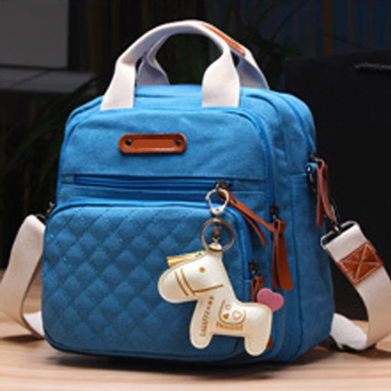 Baby Diaper Bag Canvas Mummy Large Capacity Backpack Nappy Handbag Portable Travel Maternity Women Shoulder Bag Mochila BB6016 (2)