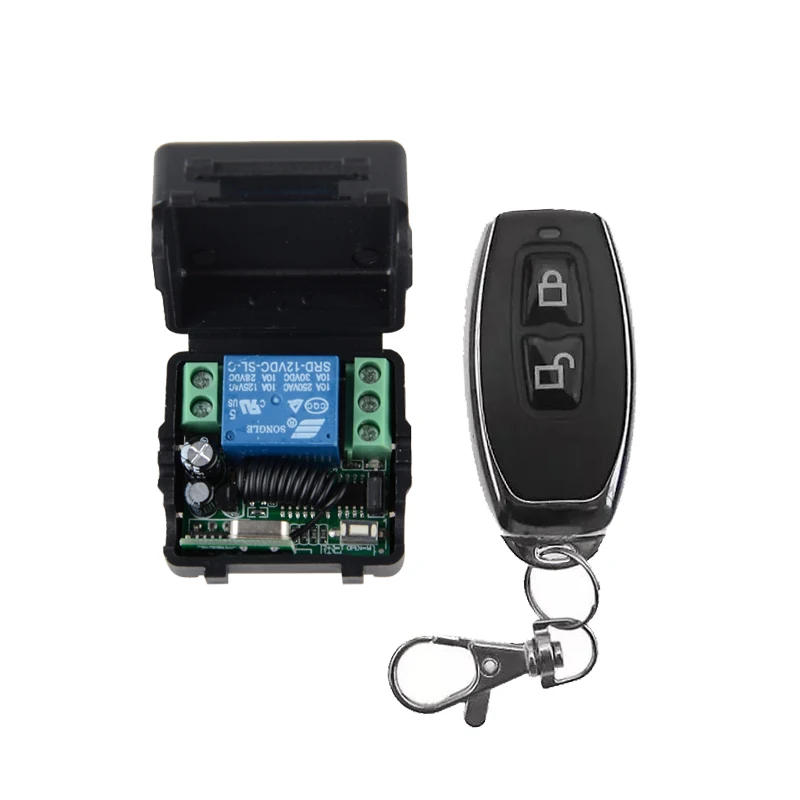 

Smart Home DC 12V 10A 1CH Wireless RF Radio Light Switch Remote Control Transmitter Receiver 315MHZ 433.92MHZ