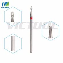 Victool Tungsten Nail Bits Small Flame Shape Universal Grit For Electric Nail File Drill Bit Pedicure Drill Manicure Tools 22