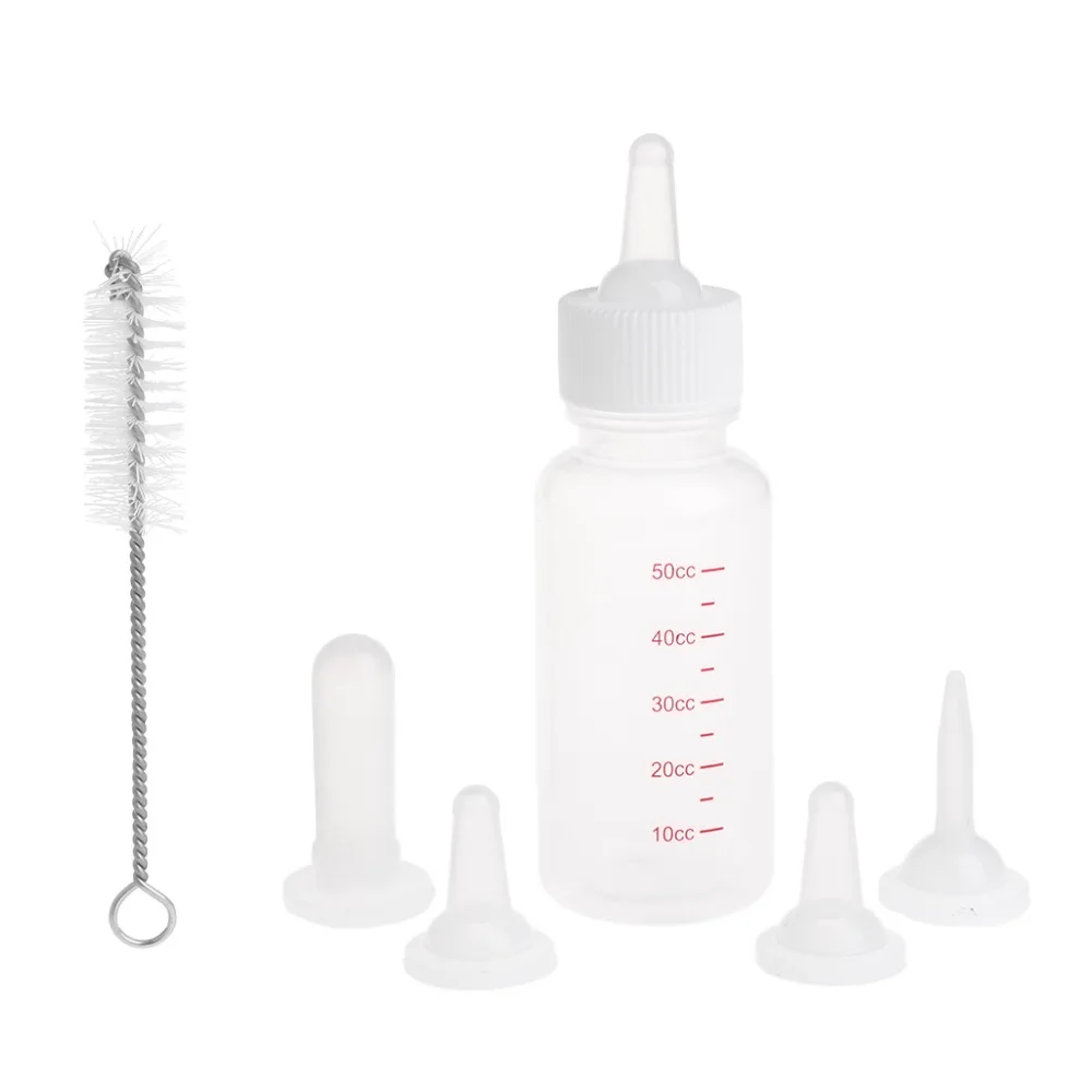 50ml Pet Dog Cat Puppy Kitten Feeding Bottle Nursing Water Milk