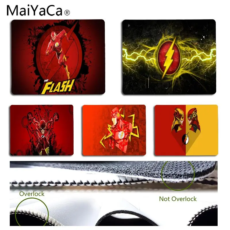

MaiYaCa The Avengers Flash man Computer Gaming Mousemats Antiskid Durable Lock Edge Mouse Pads