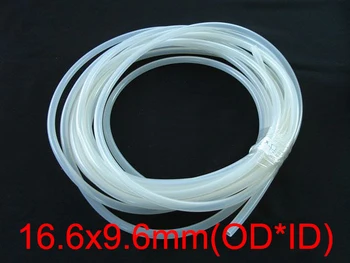 

1M 16.6x9.6mm 16.6*9.6 Clear Transparent Medical Food Grade Flexible Pipe Water Drink Hose Peristaltic Pump Silicone Tube