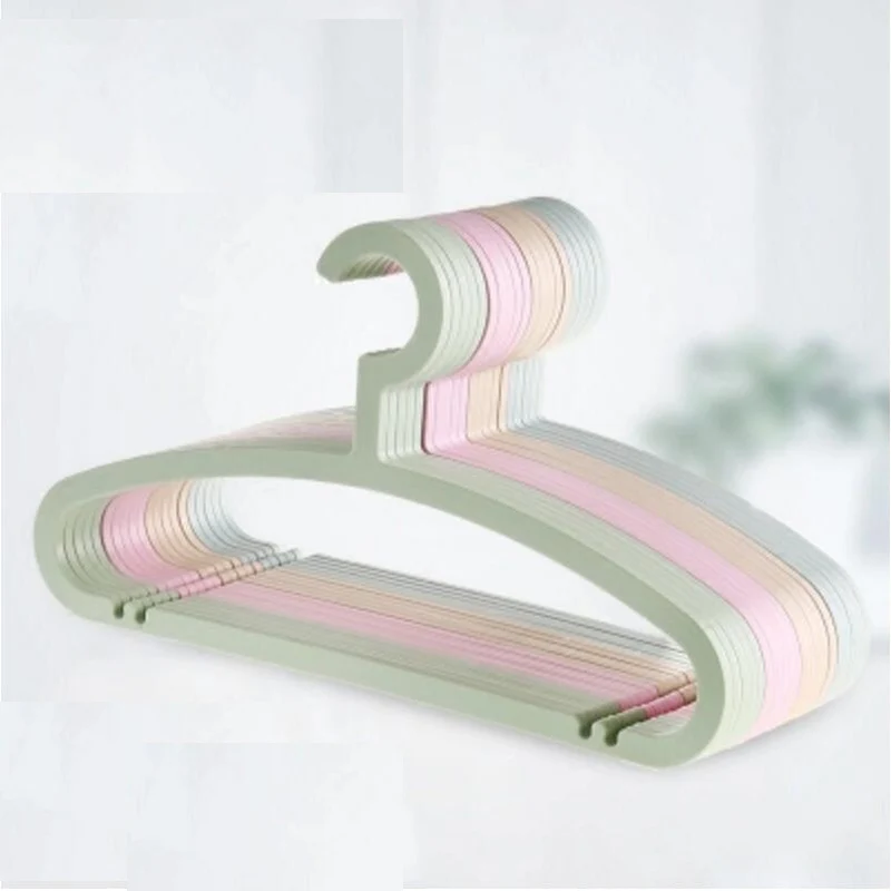 

5pcs/lot 42cm Plastic indent anti-slide adult clothes hanger for clothes hangers