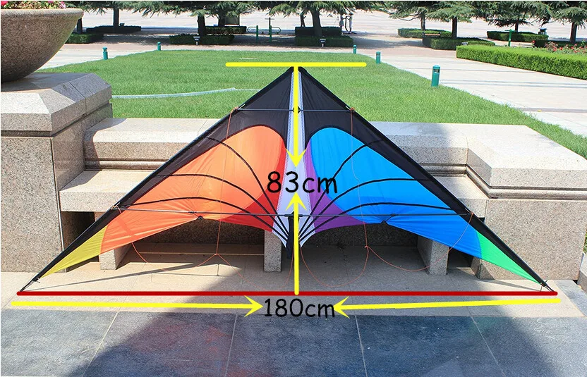 NEW LISTING 1.8m Power Professional Dual Line Stunt Kite With Handle And Line Good Flying Factory Outlet 4