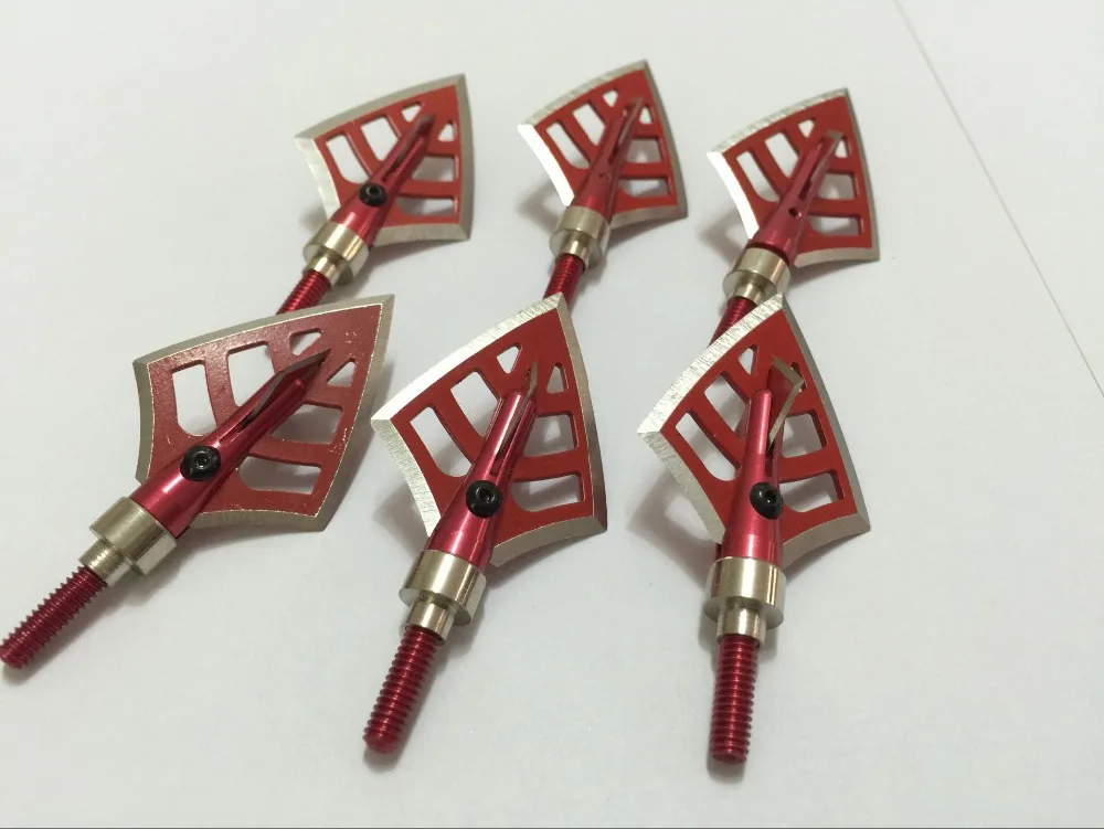 Puntas de flecha de caza de tiro con arco, 4 hojas afiladas, objetivo de flecha de 125gr para Puntas de flecha de caza de tiro con arco, 4 hojas afiladas, objetivo de flecha de 125gr para