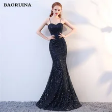 

Robe De Soiree Pearls Evening Party Dress Real Photos Mermaid Tulle Navy blue Party Occasion Formal Long Evening Dress