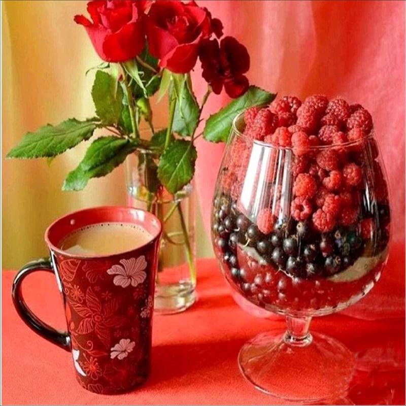 

Fruits and flower diy diamond embroidery 5d diamond Painting Cross Stitch kitchen decorate Mosaic pattern arts and crafts gift