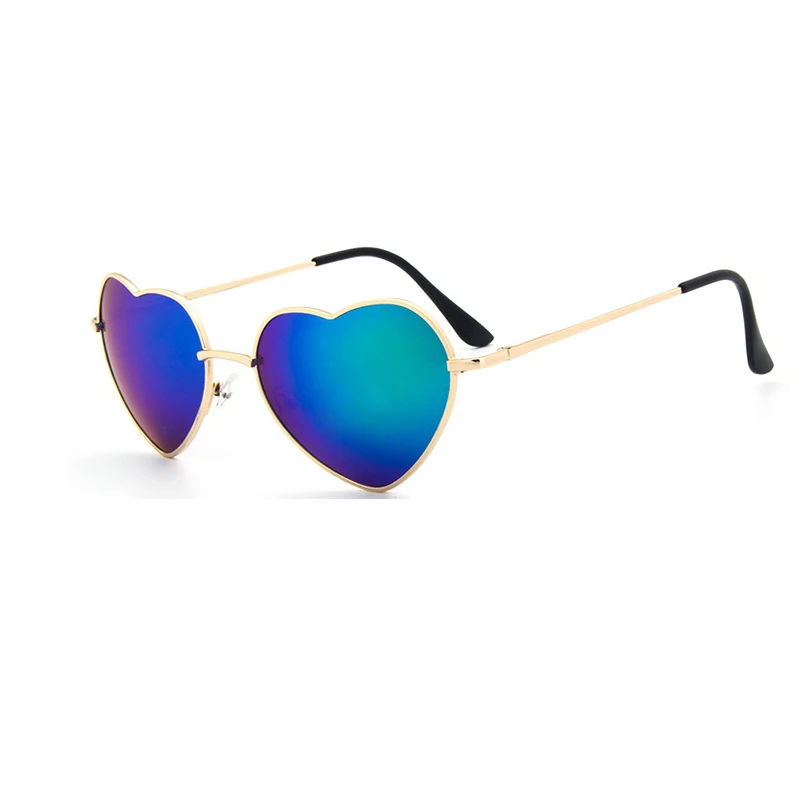 Womens Heart Sunglasses Designer Love Shaped Metal Frame Sun Glasses Vintage Glasses Luxury heart Eyeglasses