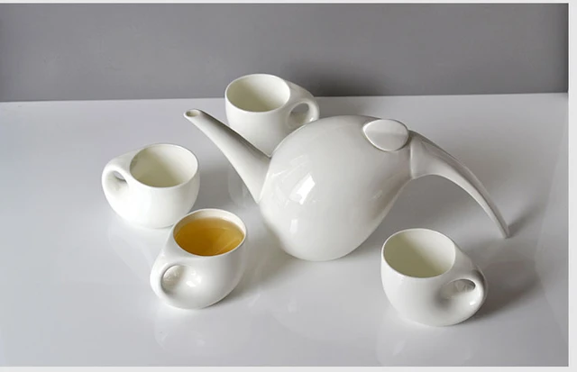 Cute Ceramic Tea Pot Home Living Room English Cold Water Pot Afternoon Tea  Set 4-Piece Set Gift Box - AliExpress