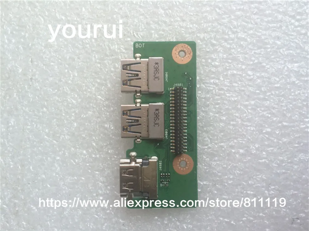 Yourui для ASUS N56V N56VM N56D N56DP USB HDMI Плата IO Плата|Органайзеры кабеля| |