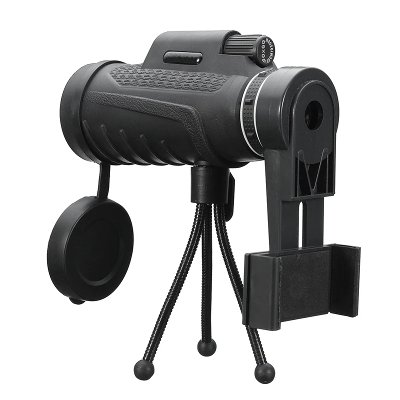 40X60 HD зум-объектив два типа водонепроницаемый монокулярный телескоп+ штатив+ зажим для мобильных телефонов для samsung для iPhone на открытом воздухе