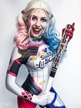 Cosplay Suicide Squad Harley Quinn D.VA Skin Cosplay Costumes Lycra Spandex Halloween Bodysuit harley quinn cosplay costumes rebirth version acgcosplay dc comic