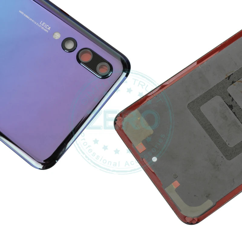 Оригинальная задняя крышка для huawei P20 Pro, корпус для huawei P20 Pro, задняя батарея, дверь, камера, стекло, запасные части