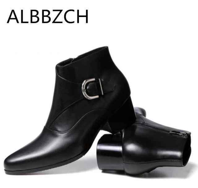 Amazon.com | fereshte Women's Men's Slip On Stilettos High Heels Dress Pumps  Shoes Patent Black EU Size 40 - US 8.5 Women/7 Men | Pumps