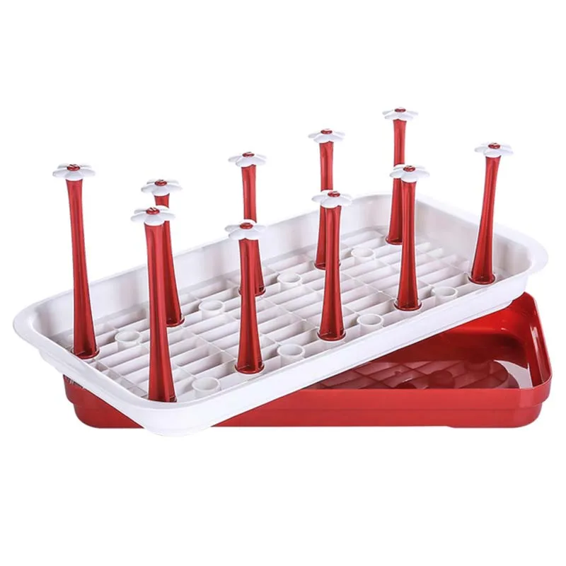 FoldableBabyBottleDryingRackHangingFeedingBottleCupsHolder