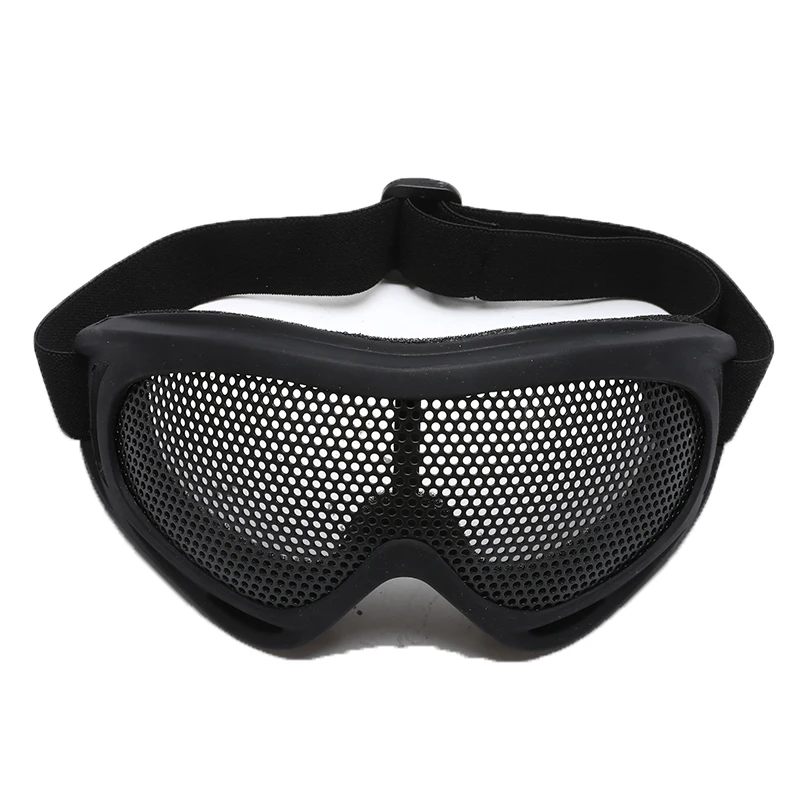 Противотуманные очки с металлической сеткой, защитные очки для глаз, удобные защитные очки для страйкбола, тактические Защитные очки для глаз, для улицы, черные