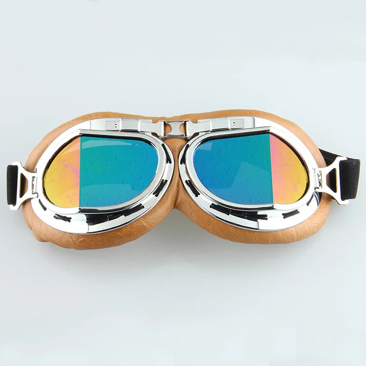 Posbay Мотокросс классические очки мотоциклетные очки ретро пилот круизер протектор Велоспорт Oculos MX дорожные очки - Цвет: Style 5