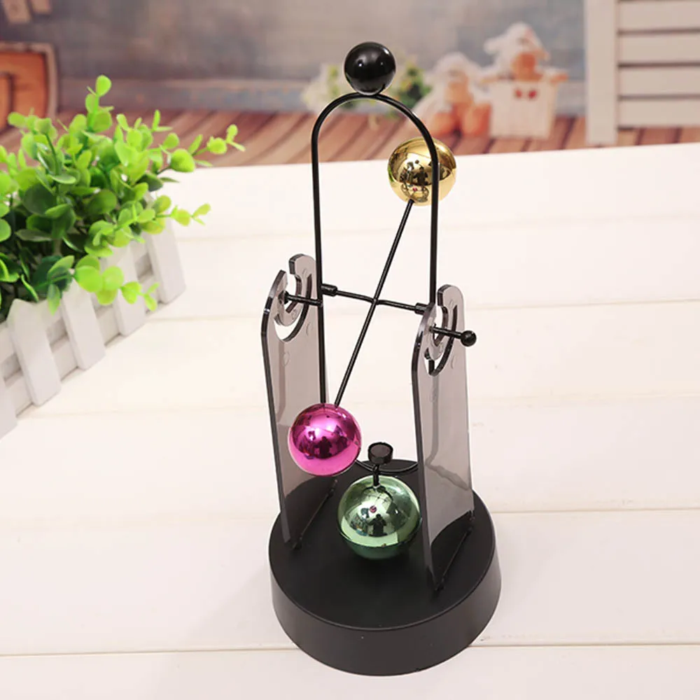 Цветной металлический баланс шаровой маятник динамическая настольная игрушка творческий Магнитный качающийся Пасхальный подарок