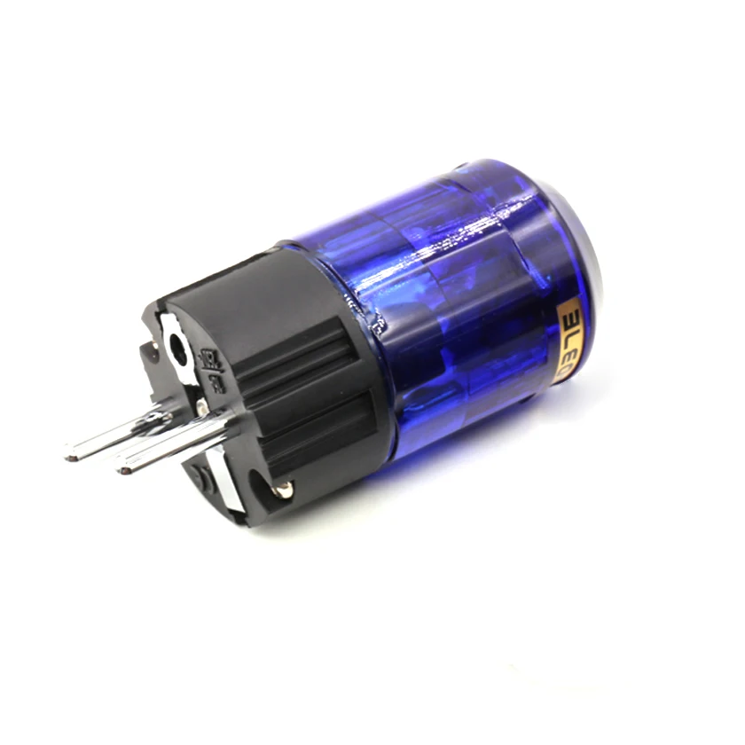 

Free shipping 2pcs Oyaide P-037E Rhodium Plated Schuko Eu mains plug For Audio connector