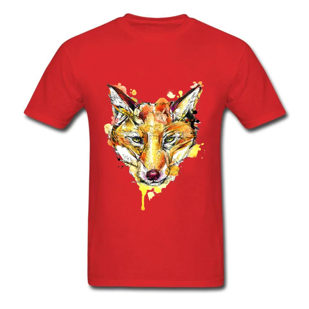 Red Fox Thanksgiving Day 100% Cotton Round Neck Tops Shirt Short Sleeve Family Sweatshirts Cheap Leisure T Shirt Red Fox red