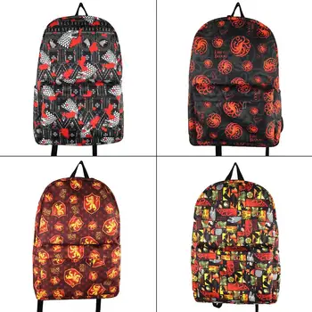 

Game of Thrones Nylon Backpack Stark Lannister Zip School Bag Shoulder Bag Mochila Packsack Teenager Book Bag Travel Laptop Bag