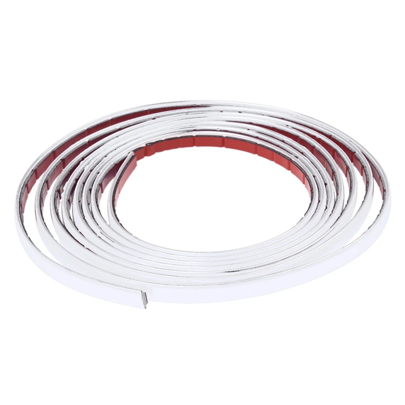 

3m Silver Car Grille Exterior Chrome Styling Decoration Moulding Trim Strip 10mm 100% Brand New and High Quality Resin Silver