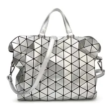 Bolso 2016 New Women Fashion Laser BAOBAO Bag Geometry Package Sequins Saser Plain Folding Handbags briefcase Shoulder Bags