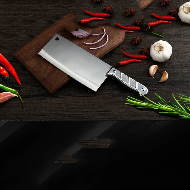 Stainless Steel Medium Duty Cleaver Chef Butcher Chopping Knife Heavy Duty Meat Cleaver Very Sharp and Durable Kitchen Knife