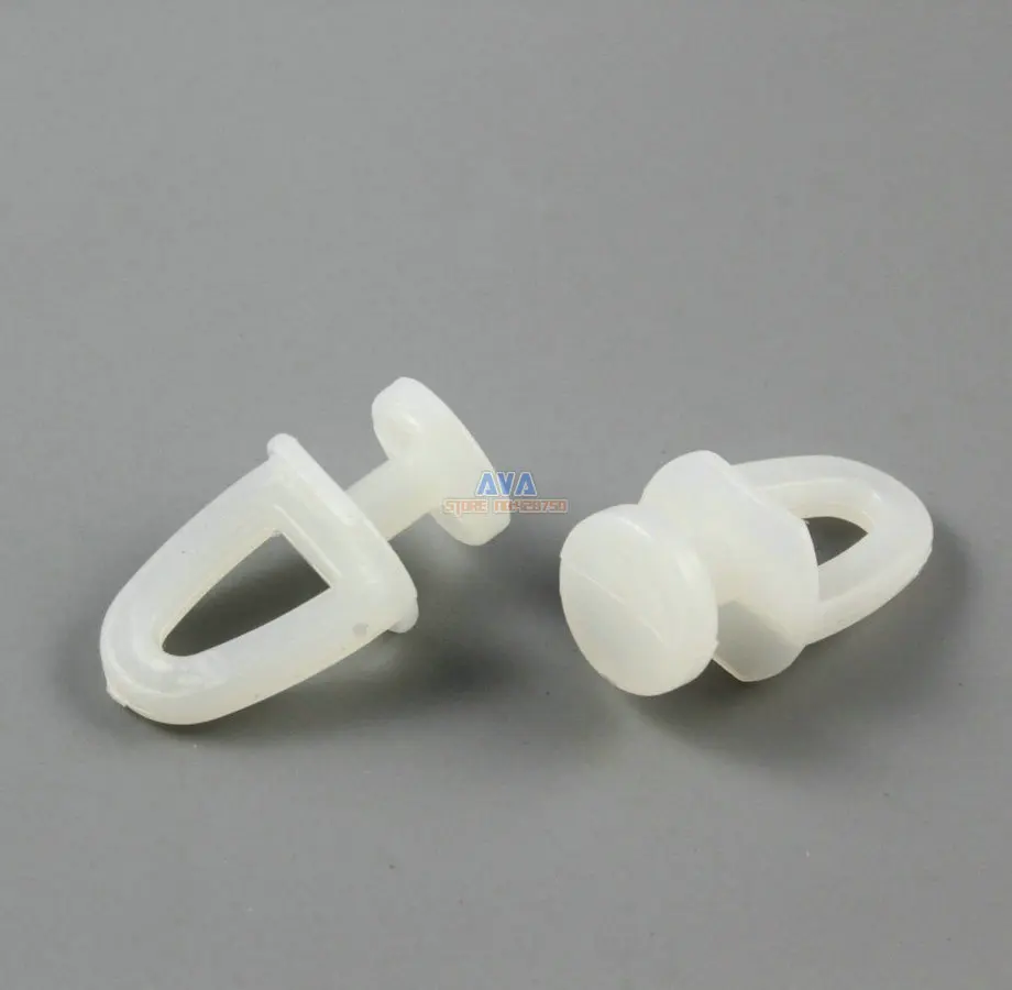 200 Pieces Curtain Track Roller Curtain Track Slide Gliders 10x24mm