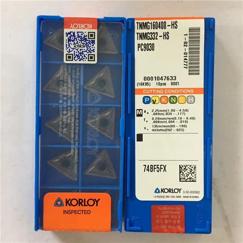TNMG160408-HS PC9030 100% KORLOY Original carbide