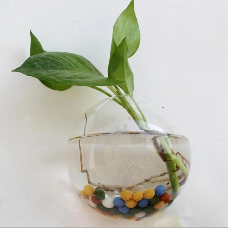 Креативный подвесной стеклянный цветочный горшок ваза-Террариум домашний сад настенный Декор