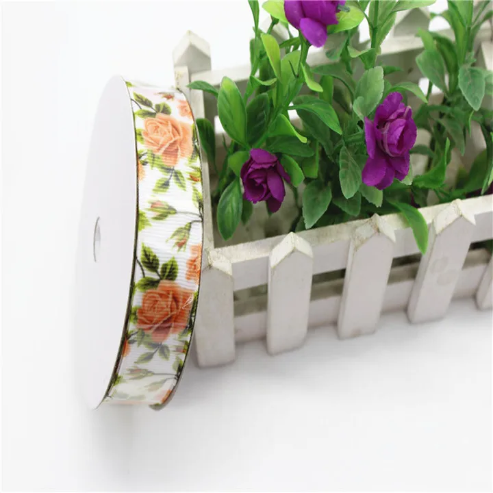 11  2.5cm x25Yard Ribbon Thermal Transfer Toral Printing Ribbons Handmade Diy Satin Ribbon Hair Accessories Gift Box Packaging