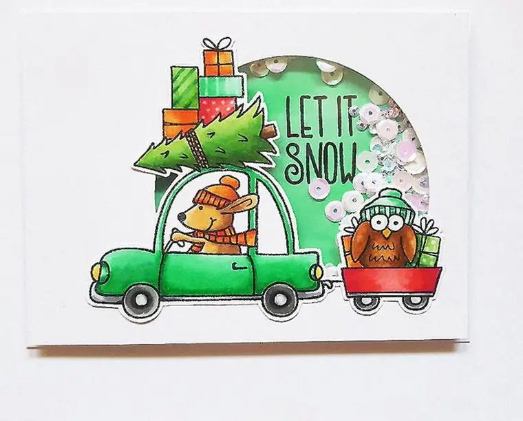 

Transparent Seal for DIY Clear Silicone Stamps Scrapbooking Card Making mouse owl car PVC Rubber Stamps Metal Cutting Dies