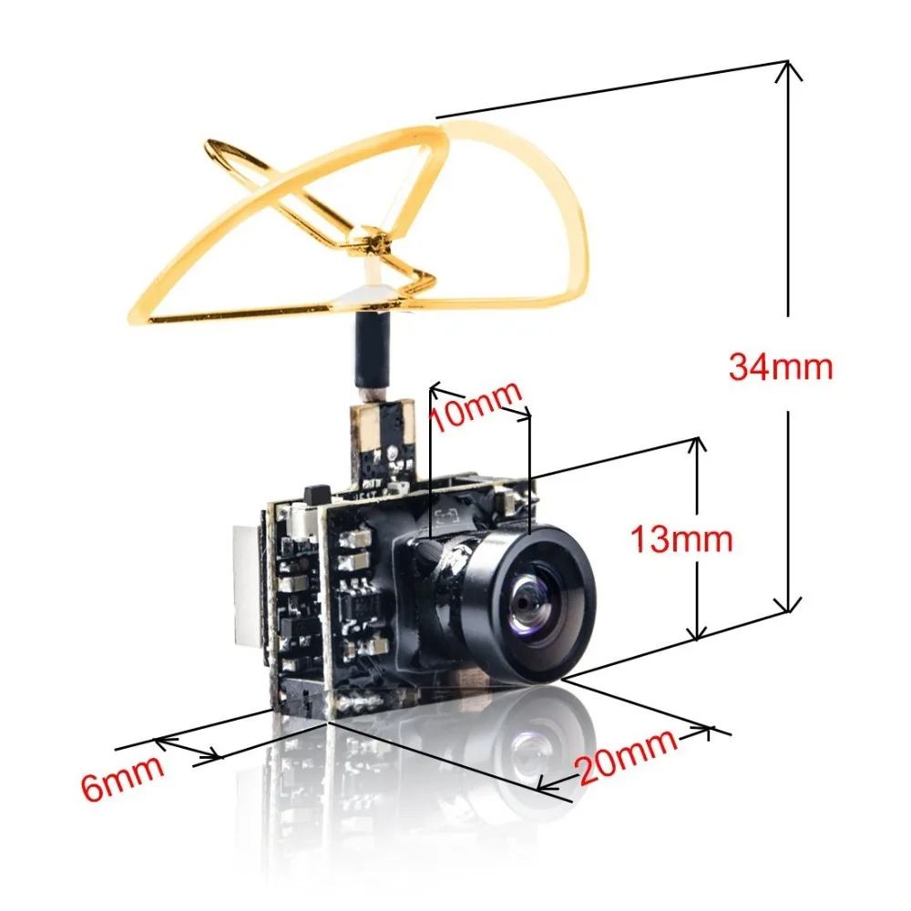 AKK A2 5,8 Ghz 40CH 200 передатчик mw FPV Raceband 600TVL 1/4 Cmos Mini FPV Micro AIO камера с клеверной антенной для дрона FPV