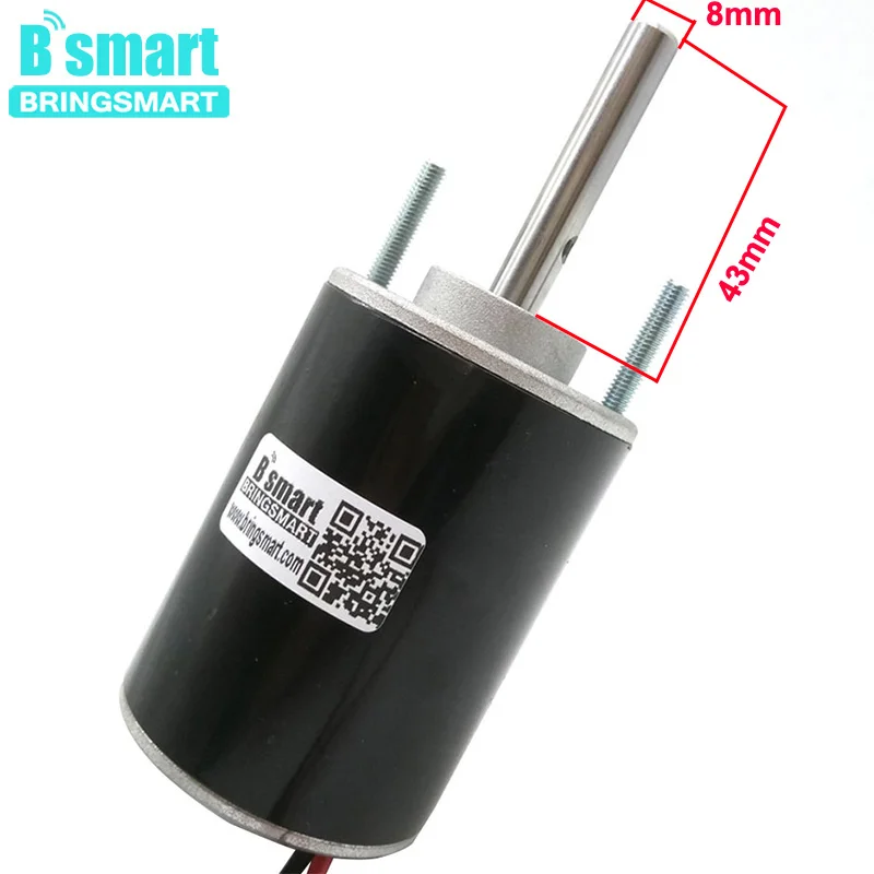 

Bringsmart 3420 DC 24V High Speed Electric Motor 12V 3000-7000RPM With Power 30W Reversed Adjustable For Marshmallow Motor