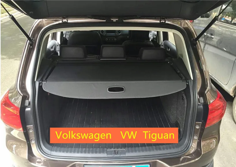 

Rear Trunk Security Shield Cargo Cover For Volkswagen VW Tiguan 2010 2011 2012 2013 2014 2015 2016 High Qualit Auto Accessories