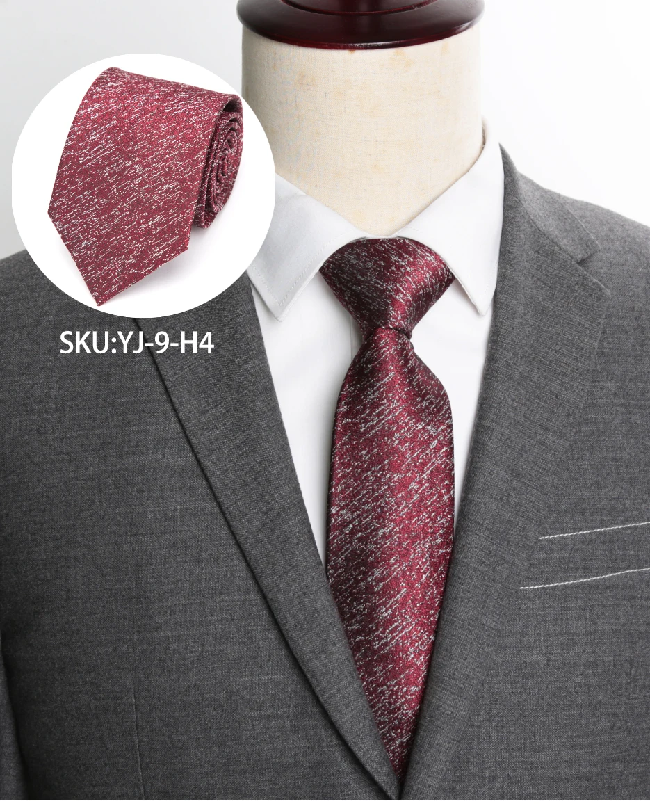 Мужские галстуки твердые 8 см для формальных и деловых встреч и торжеств модные Corbatas Para Hombre ЖАККАРДОВЫЕ мужские галстуки рубашки аксессуары галстук