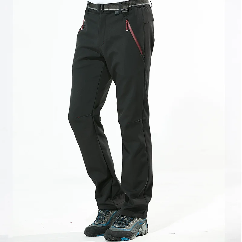 Iemuh marca m-4xl hombres de invierno cálido Softshell impermeable Pantalones deportes al aire libre fleece Pantalones trekking escalada esquí Pantalones de senderismo