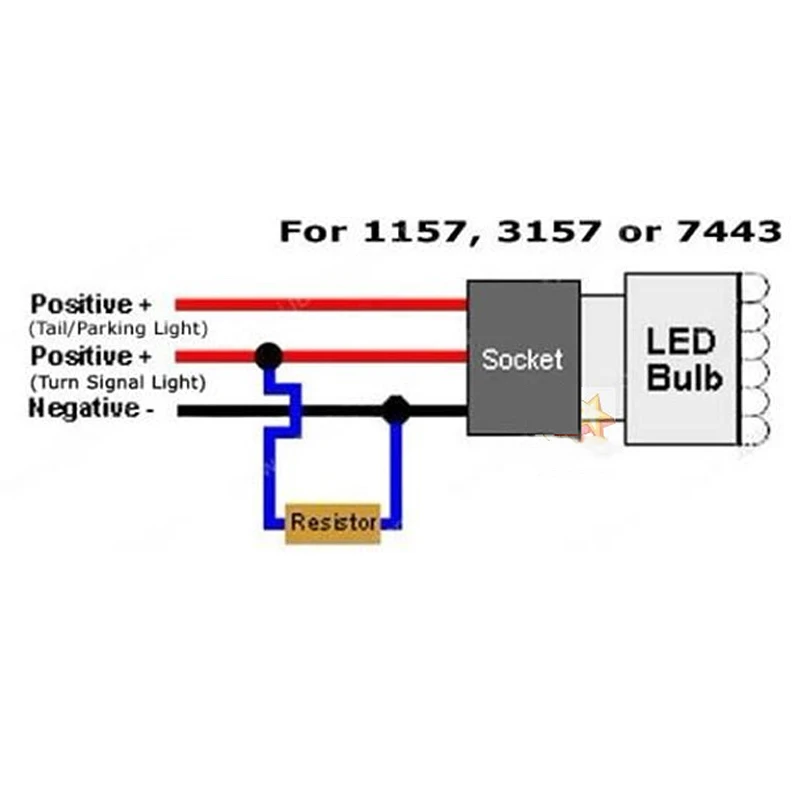 4x 6ohm 50 Вт нагрузочный резистор Canbus Анти-Мигающие декодеры для светодиодной лампы заднего хода, поворотник, противотуманная фара, дневные ходовые огни