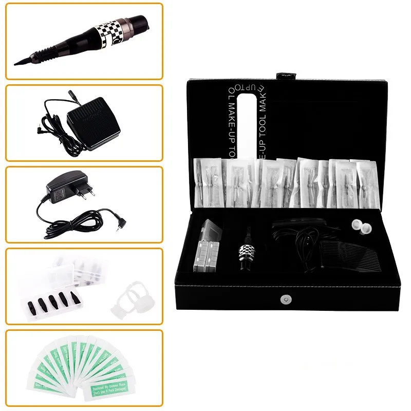 Wholesale-Professional-Tattoo-Machine-kits-Permanent-makeup-eyebrows-pen-cosmetic-Machine-Complete-Tattoo-Machine-kits