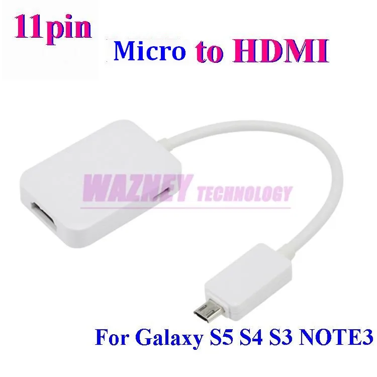 11 PIN Micro USB 2 0 к HDMI HDTV адаптер кабель для Samsung Galaxy S5 i9600 S4 i9500 S3 note Note4 3 | Электроника