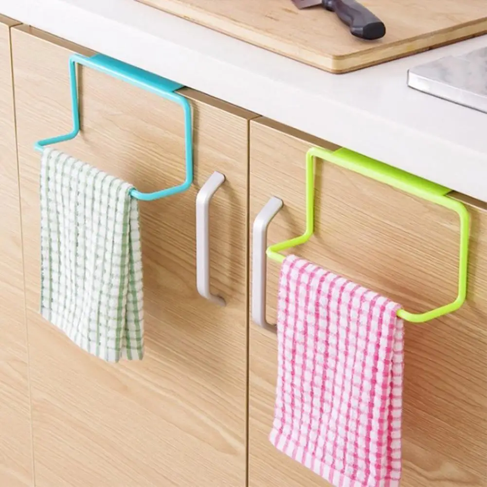 

CC Multi-Purpose Plastic Non-Marking Rag Hanger Storage Holders Hanging Holder Organizer Cabinet Door Hanger Kitchen Supplies