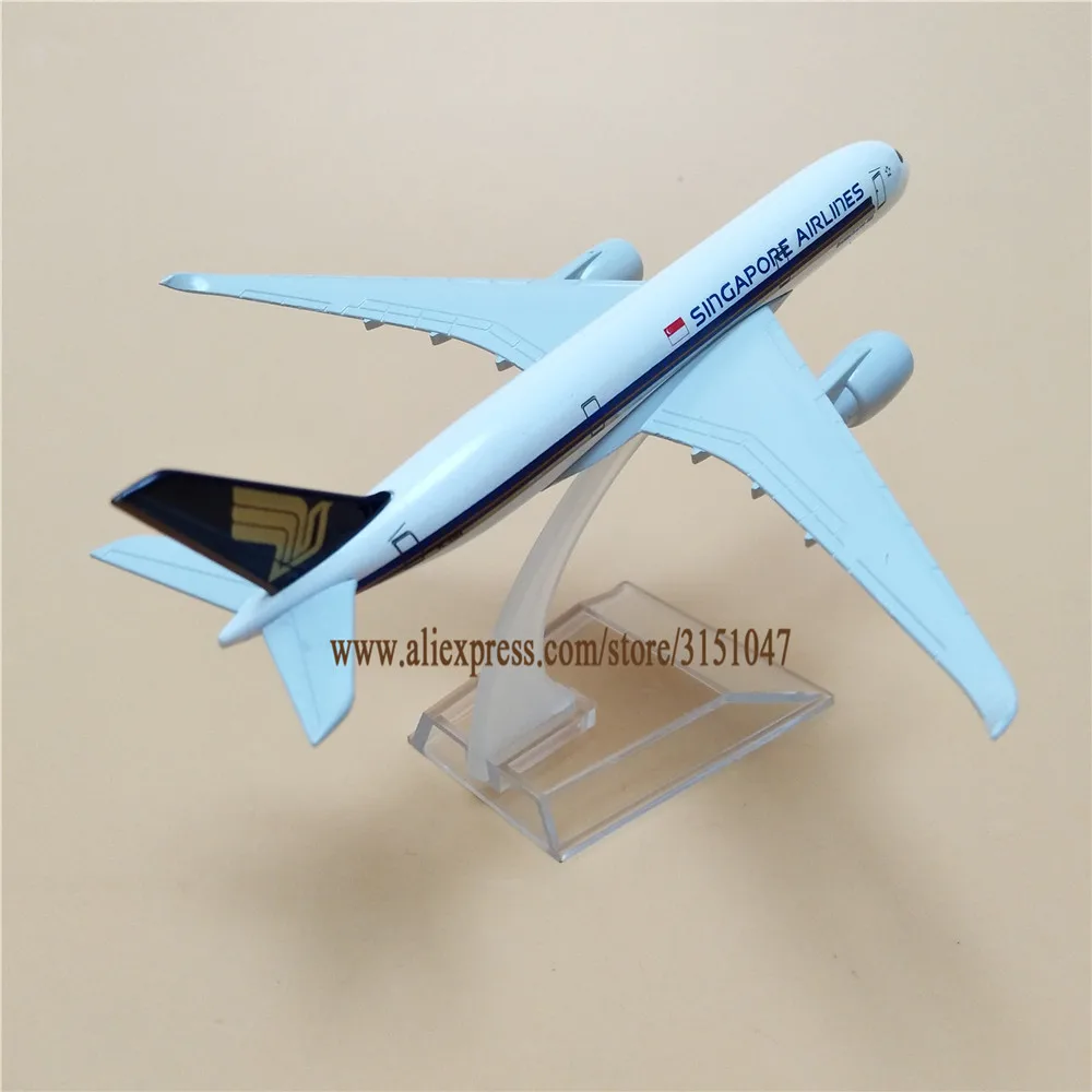 16 см сплав металла Air Singapore Airlines Airbus A350 A350 модель самолета Сингапур Airways модель самолета Стенд самолет детские подарки