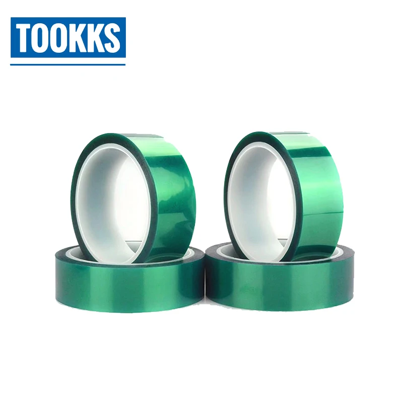 2pcs 8mm Width 33M Long Green PET High Temp Heat Resistant PCB Solder Tape